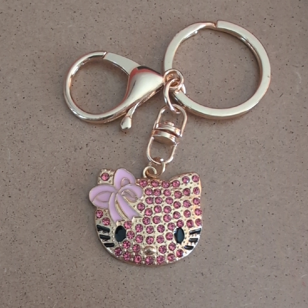Kitty and Gold Key & Card Holder